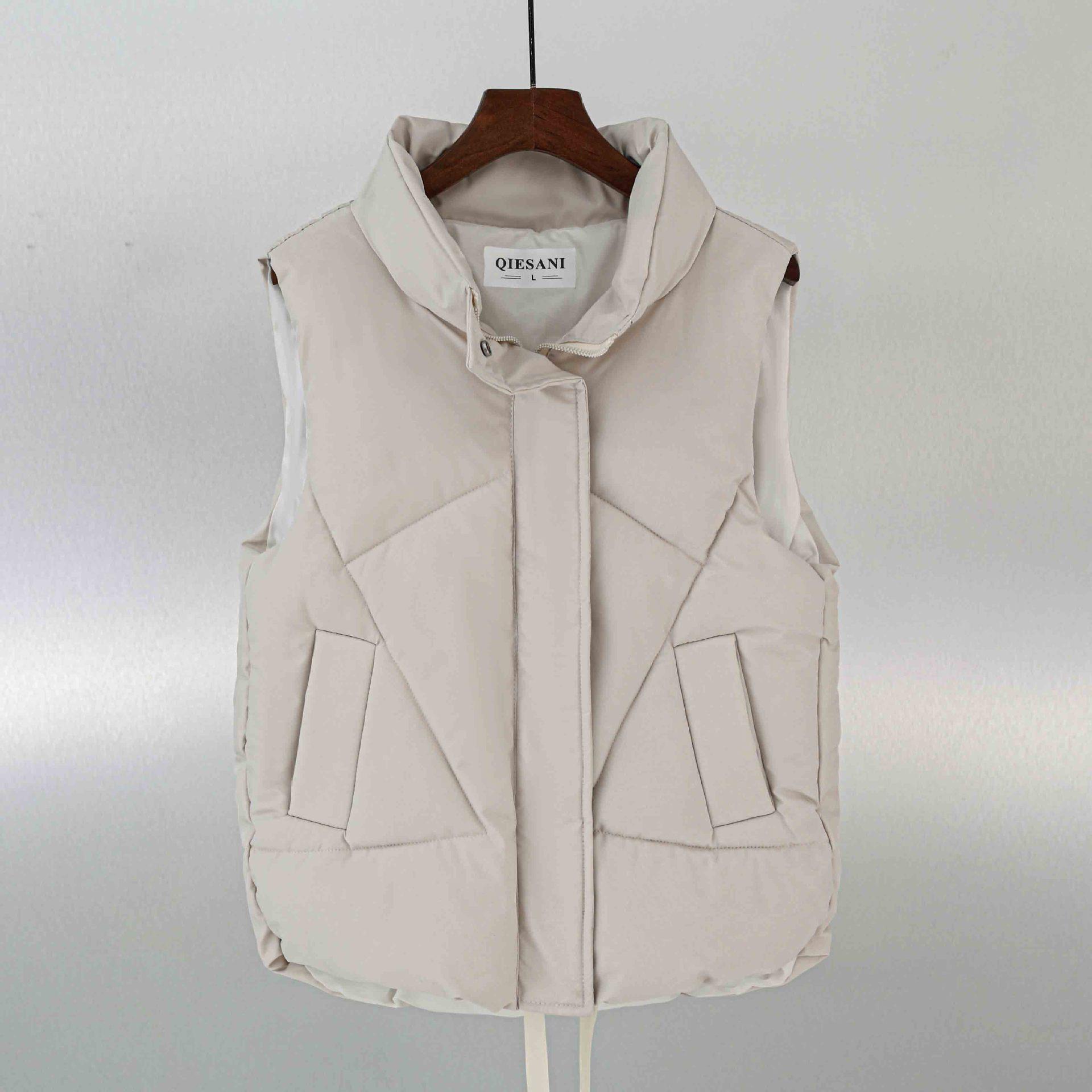 

Весенняя новинка M-4XL корейская версия пухового хлопкового жилета для женщин, носимая с зимним женским жилетом в иностранном стиле для женщин 4XL