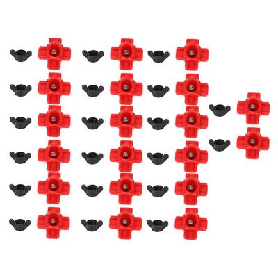 20PCS G1/8 Male Thread Chicken Drinking Nipples Automatic Waterer Equipment with Black Srews for