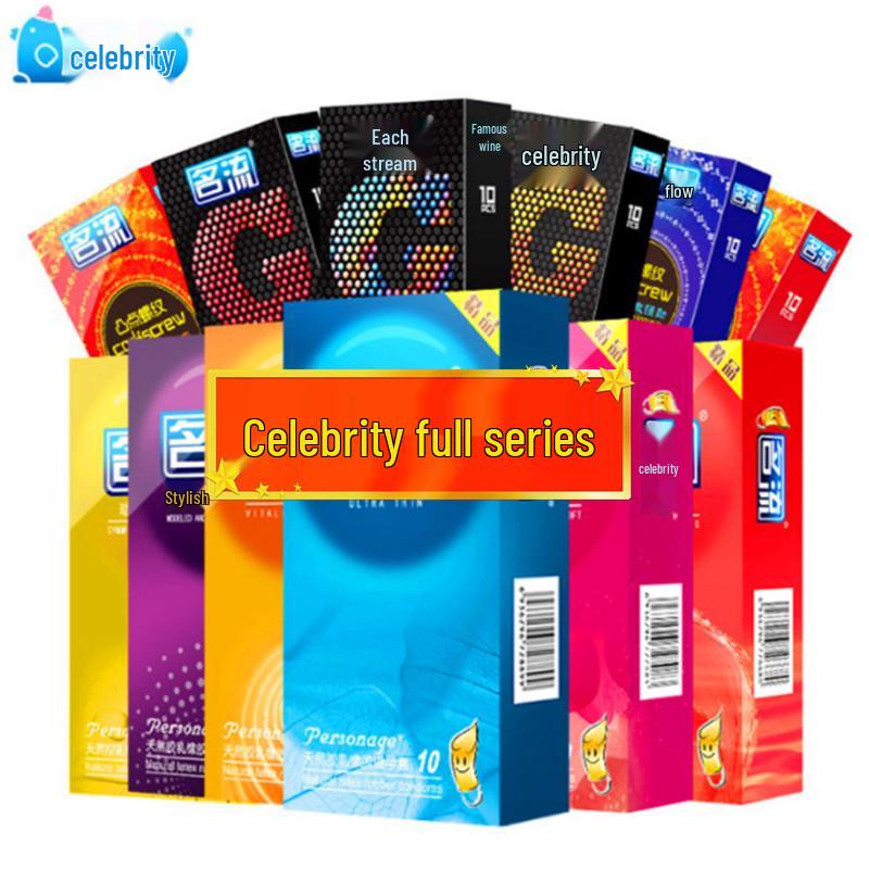 Celebrity Ultra Thin 002 Ribbed Condoms - Extra Lubricated, Shaped, and Long-Lasting