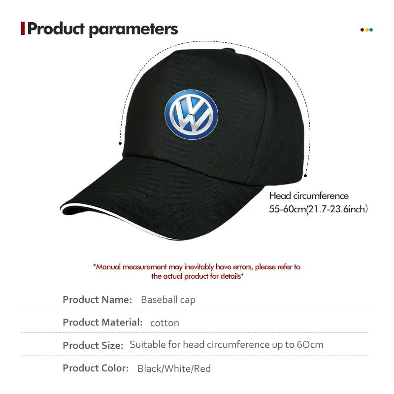 2026 Hot For Volkswagen VW Fashion Car Baseball Cap Man Racing Logo Motorcycle Sport Hat For Volkswagen VW Passat Golf 4 5 6 Tig