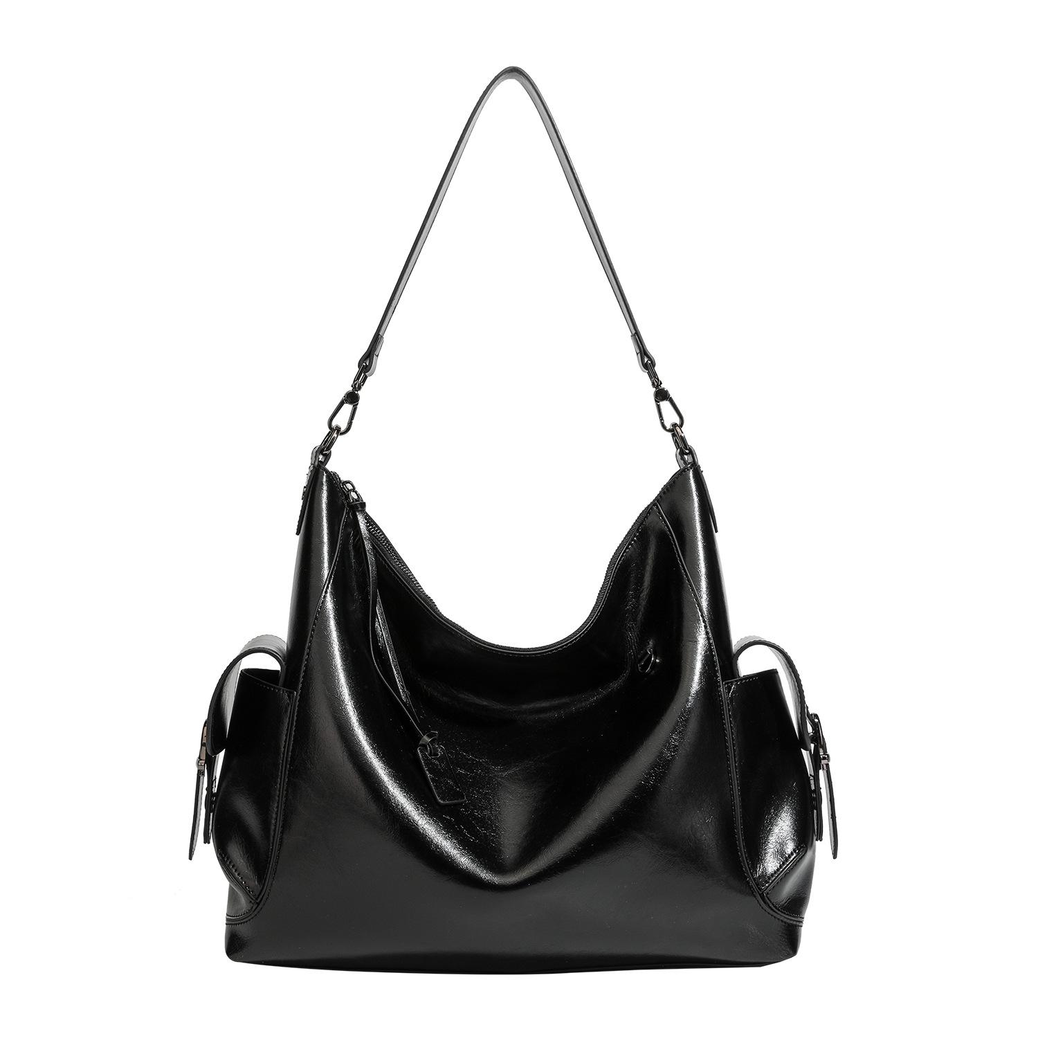 

2025 New Fashionable Women s Handbag, Niche High-End Large Capacity Shoulder Underarm Bag, Casual Crossbody Tote Bag 36*10*33CM чёрный