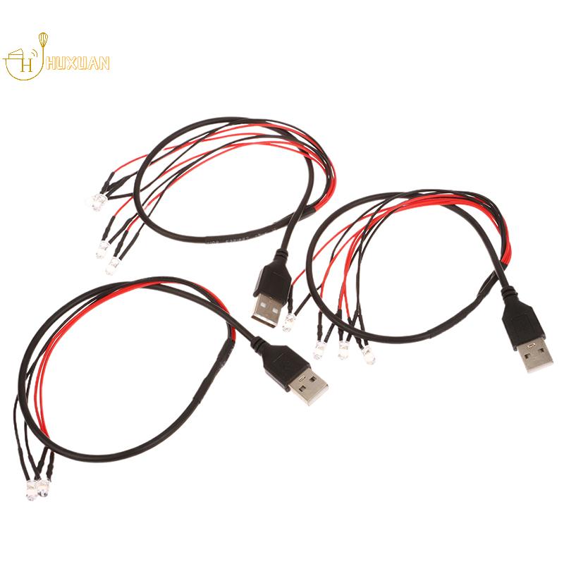 1 Stück 2/4/6 LED-Perlen mit USB-Anschluss 5V Miniatur Superhelle Lampe DIY Modellbau für Diorama DIY Handgemacht