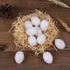 10Pcs White Solid Plastic Solid Pigeon Eggs Dummy Fake Eggs Hatching Supplies