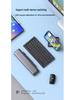 Portable Bluetooth Aluminum Alloy Folding Keyboard with Universal Phone/Tablet Stand, Silent Typing & USB-C Charging