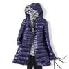 Ultralight Women Puffer Jacket Duck Down Hooded Coat Warm Windbreaker Parka for Autumn Winter Portable Female