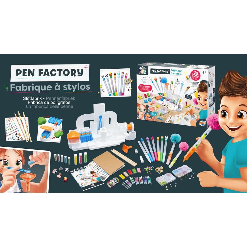 Buki France Pen Making Kit Children's Craft Set for Kids Ages 6-9 Birthday Christmas Gift Educational Toy DIY Pen Factory