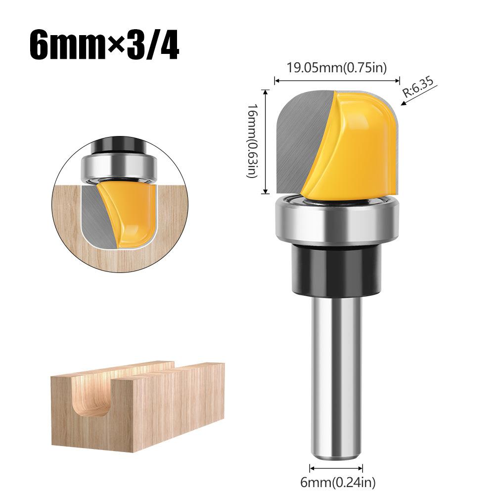 

Copy Deep Round Bottom Knife Slotting Knife Arc Bottom Cleaning Knife Round Bottom Linear Knife Engraving Machine Keyhole Knife Woodworking Cutter Copy deep round bottom 6 * 3/4