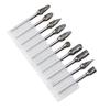 10pc Hard Alloy Rotary File 3*6 Double Grain Tungsten Steel Grind Head Electric Grind Mold Woodwork Grinding File Tool Set