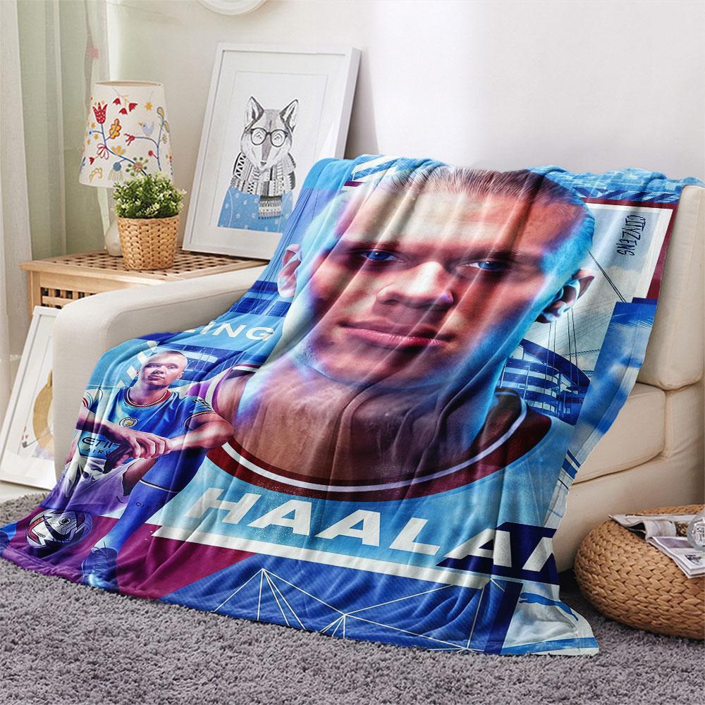 Erling Haaland Koning Deken, Hoge Kwaliteit Comfortabel voor Alle Seizoenen, Woondecoratie, Warmte en Comfort