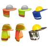 Sommer Sonnenschutz Sicherheit Schutzhelm Nackenschutz Helme Reflektierende Hutkrempe Reflektierende Kappenabdeckung Für Bauarbeiter