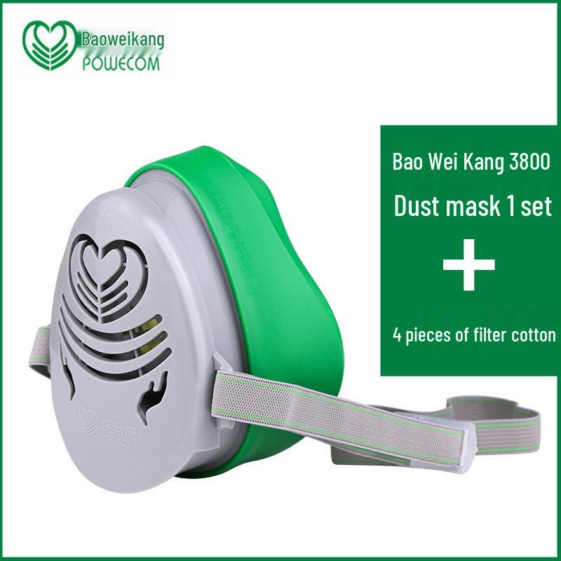 

Boweikang 3800 Industrial Dust Mask - Anti-Dust Coal Mine and Power Plant Protective Grinding Mask