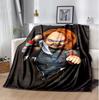 Chucky Flannel Blanket Soft Warm All-Season Throw, Design for Camping, Car Travel, Hiking Sofa, Bed, Office Perfect Gift for Parties