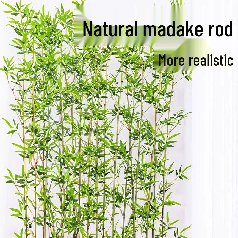 Zen Bamboo Artificial Green Plant: Outdoor Privacy Screen & Decorative Potted Fence