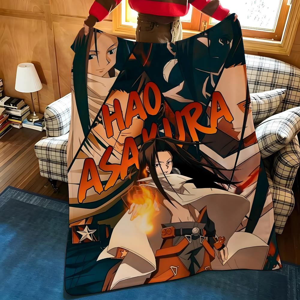 Anime S-Shaman K-King Throw Flannel Blanket Suitable for Sofas Beds Offices Travel, Camping Chairs