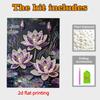 Pittura Perle di Cristallo 5D Fai da te Decorazione Cornice Pittura Fiore di Loto Decorazione Murale Casa Pittura con Perle di Cristallo Trasparenti Artigianato Artistico