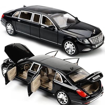 1:24 Toy Car S650 Limousine Diecast Metal Model Car New Black Toy Car