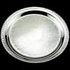 Flavinmci 2-Pack Silver-Plated Stainless Steel Serving Trays