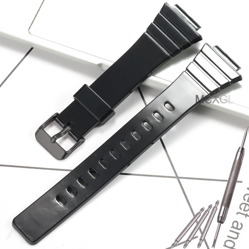 

Resin Watch Band For Casio W-215H W215H W-217H F105W F108WH Replacement Watchband 18mm Waterproof Sports Watch Accessories 18mm