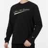 Nike Alphabet Print Sports Crew Neck Long Sleeve T-Shirt Men Tops Black DM2465-010