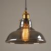 Vintage LED Pendelleuchten Glas Hängelampe Loft Leuchte Esszimmer Küche Innendekor Schlafzimmer Rauchgrau Bernstein Klar