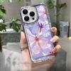Colorful Purple Butterfly Phone Case For IPhone 17 Air 16 15 14 Plus 13 12 11 Pro Max Shockproof Transparent Bumper Back Cover