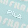 FILA Logo All Over Print Crew Neck Short Sleeve T-Shirt Women T-Shirts Light-Green F11W319404F-TQ