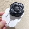 Retro Fabric Camellia Flower Pin Brooch Cloth Art Pearl Long For Women Needle Pin And Brooches Scarf Buckle Jewelry AccessoriesRetro Jewelry