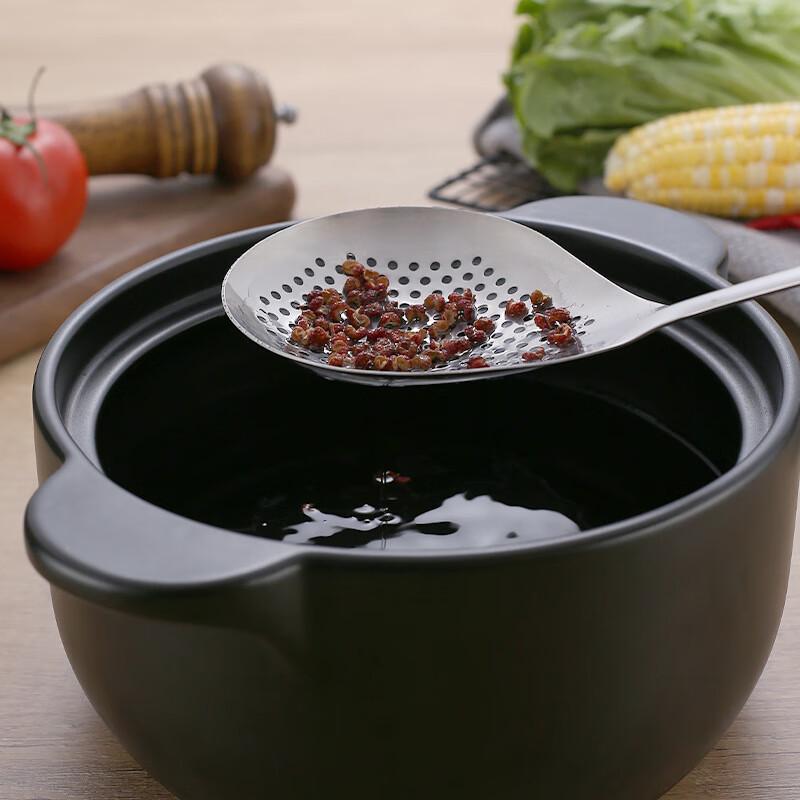 304 Stainless Steel Long Handle Mesh Slotted Spoon