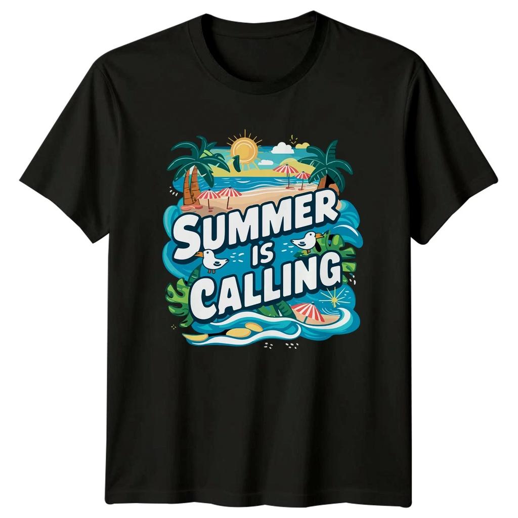 Summer Is Calling T-Shirt Tropical Vacation Beach Holiday Gift For Him And Her