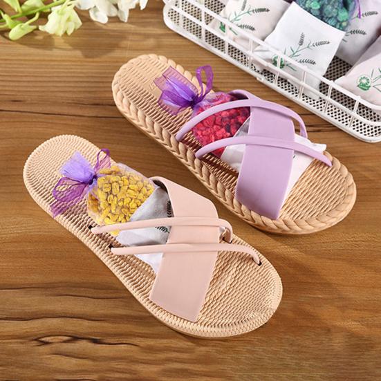 Wardrobe Sachet Natural Long Lasting Fragrance Air Purifying Purple Tulle Ribbon Multi-scent Odor Removal Gifts Closet Car Aromatherapy Bag