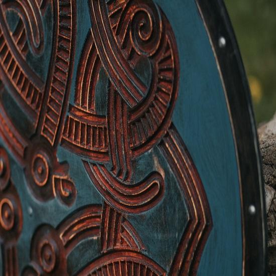 Wikinger Schlangenschild,Wikinger Wanddeko,Holz Wandkunst,Handgemachte Heimdeko,Vatertagsgeschenk für ihn,Handgemachtes Geschenk für ihn,Wandbehänge