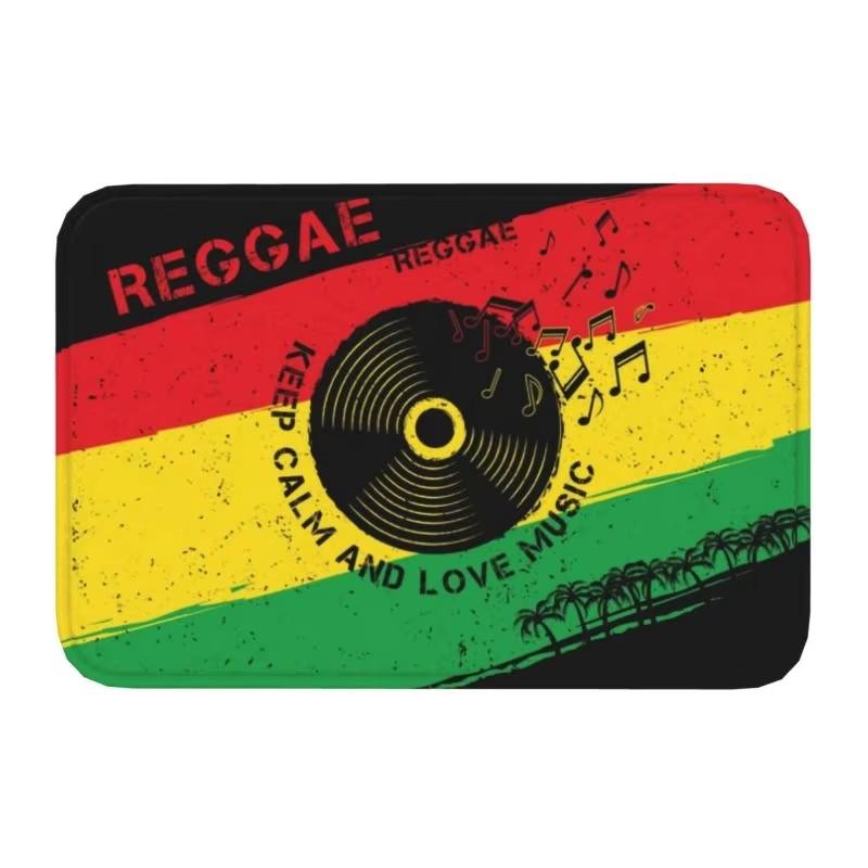 Löwe von Juda Rasta Jamaikanischer Reggae Fußmatte Matte Anti-Rutsch Rastafarian Kunst Badezimmer Küche Garten Teppich Teppich