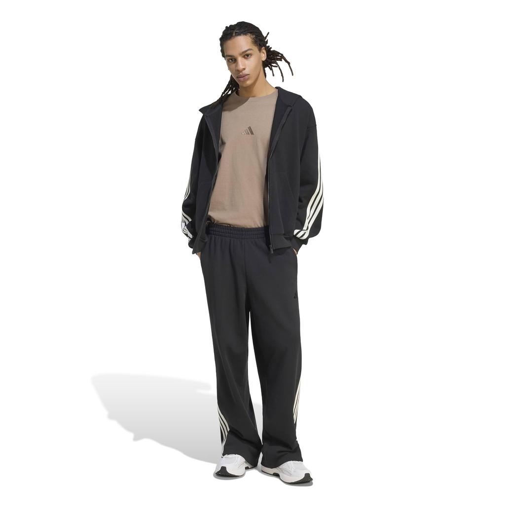 KIT Sweat Hoodie CT626 2L [Adidas] 3-Stripes Full-Zip Men's Black/Off-White (KW2367)