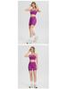 Women's Summer Yoga Set: High-Waisted Butt-Lifting Shorts & Padded Tank Top