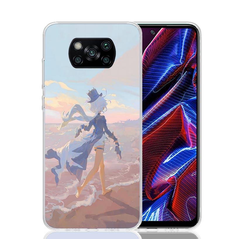 

Cute Furina Genshin Impact Phone Case For Xiaomi Poco F7 Ultra X7 X6 Pro X5 Redmi 15 15C 13 13C 12 12C 10 10A 10C 9 9A 9C 9T She Xiaomi Poco X6 Pro