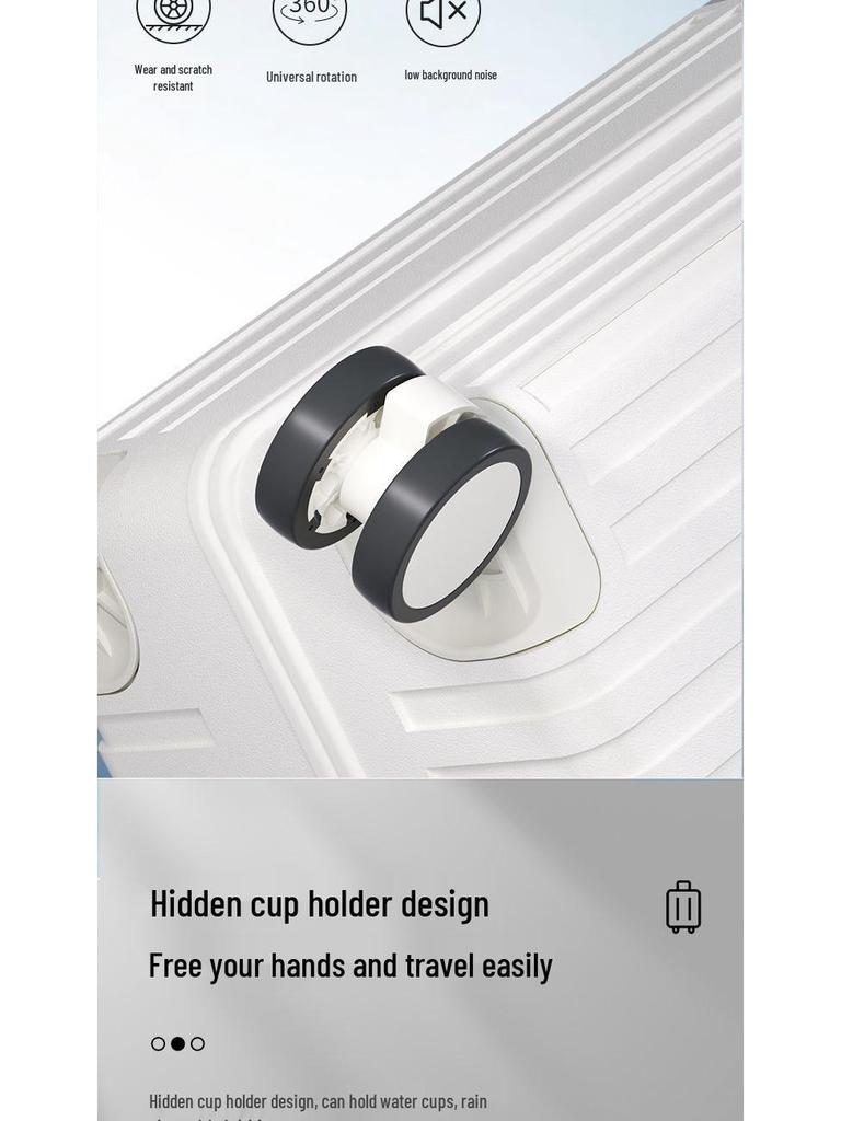 2025 Sturdy Multifunctional Large Capacity Trolley Suitcase with Password Lock for Women, Men, and Students