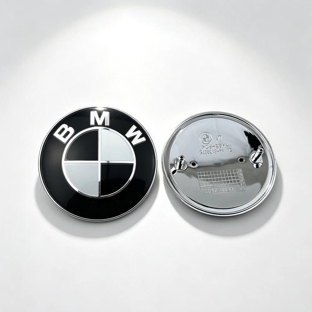 ta122Pcs Set 74mm 82mm BMW Front Bonnet Rear Trunk Emblem Badge Replacement Logo Exterior Styling Parts For E30 E38 E39 E46 E60 E61