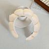 Women Headband Solid Color Elastic Puffy Sponge Lightweight Anti-slip Hair-fixed Regular Fit Bath Washing Face Hair Hoop Hair Accessories