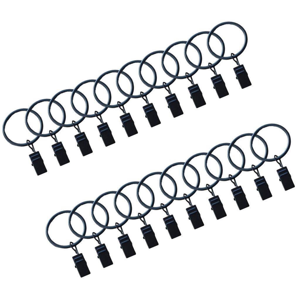 

Офисные оконные карнизы для штор, сменные вешалки для спальни, диаметр 32 мм, люверсы для драпировки, кольцевые зажимы, фурнитура closed 20pcs