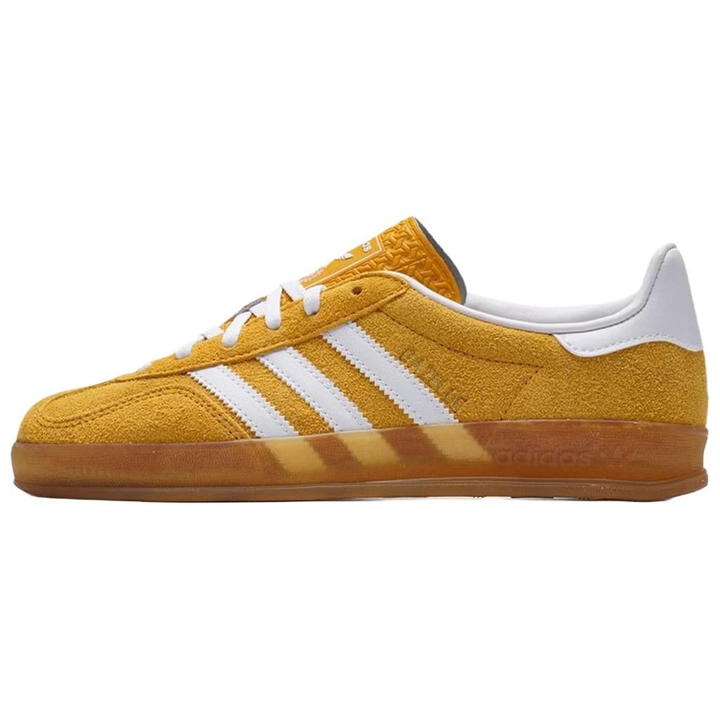 Adidas Originals Gazelle Indoor Comfortable Versatile Low-Top Training Shoes Women Sneakers Yellow KH6037