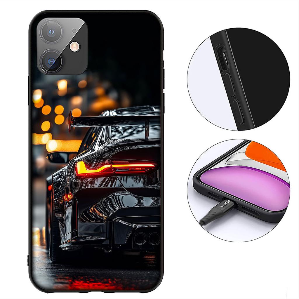 Supercar Comics Super Car Taillights Phone Cover for Xiaomi Redmi Note 12 11 10 A3 Pro 10A 10C 12C Note12 5G Protective Case