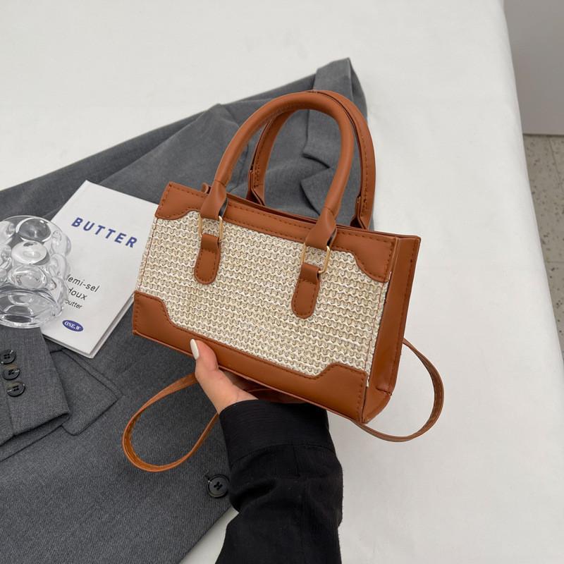 Elegant Urban Chic Cotton Linen Tote Bag 2023 Summer Fashionable Handbag