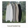 Men's Hooded Linen Jacket - Casual Spring/Autumn Coat, Loose Fit, Youth Trend, Cotton Blend (Y201)