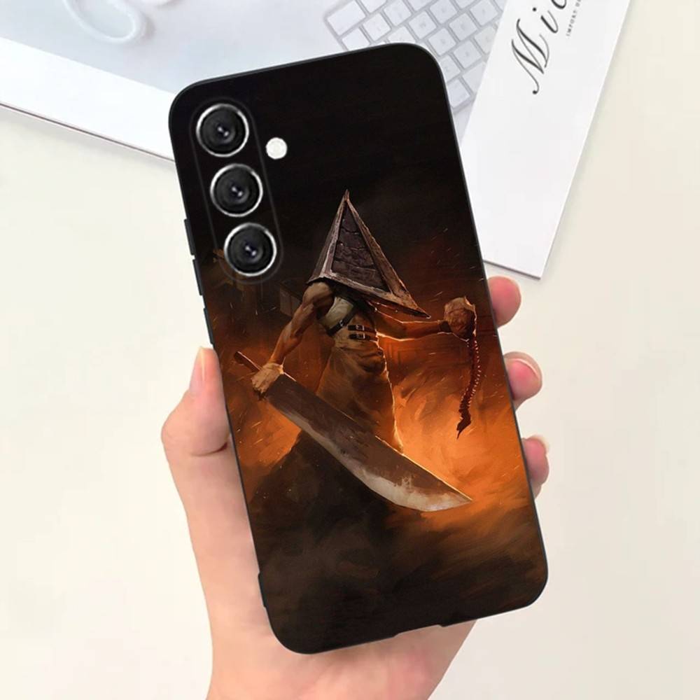 Horror Games Silent Hill Phone Case Phone Case For Samsung S25,S24,S21,S22,S23,S30,Ultra,S20,Plus,Fe,Lite,Note,10,5G Black Cover
