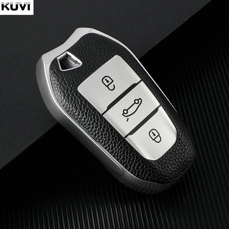 Leather TPU Car Remote Key Case Cover For Peugeot 208 308 408 508 2008 3008 4008 5008 Citroen C1 C4 C6 C3-XR Picasso DS3 DS4