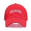 Cappellino da baseball unisex in morbido cotone con ricamo LETTERA COLORADO Regolabile Unisex Cappellini Sportivi Casual per Donne Uomini
