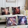 Game L-Love and D-Deepspace Pillow Case Living Room Sofa Cushion Cover Suitable For Home Bedroom Room Decoration
