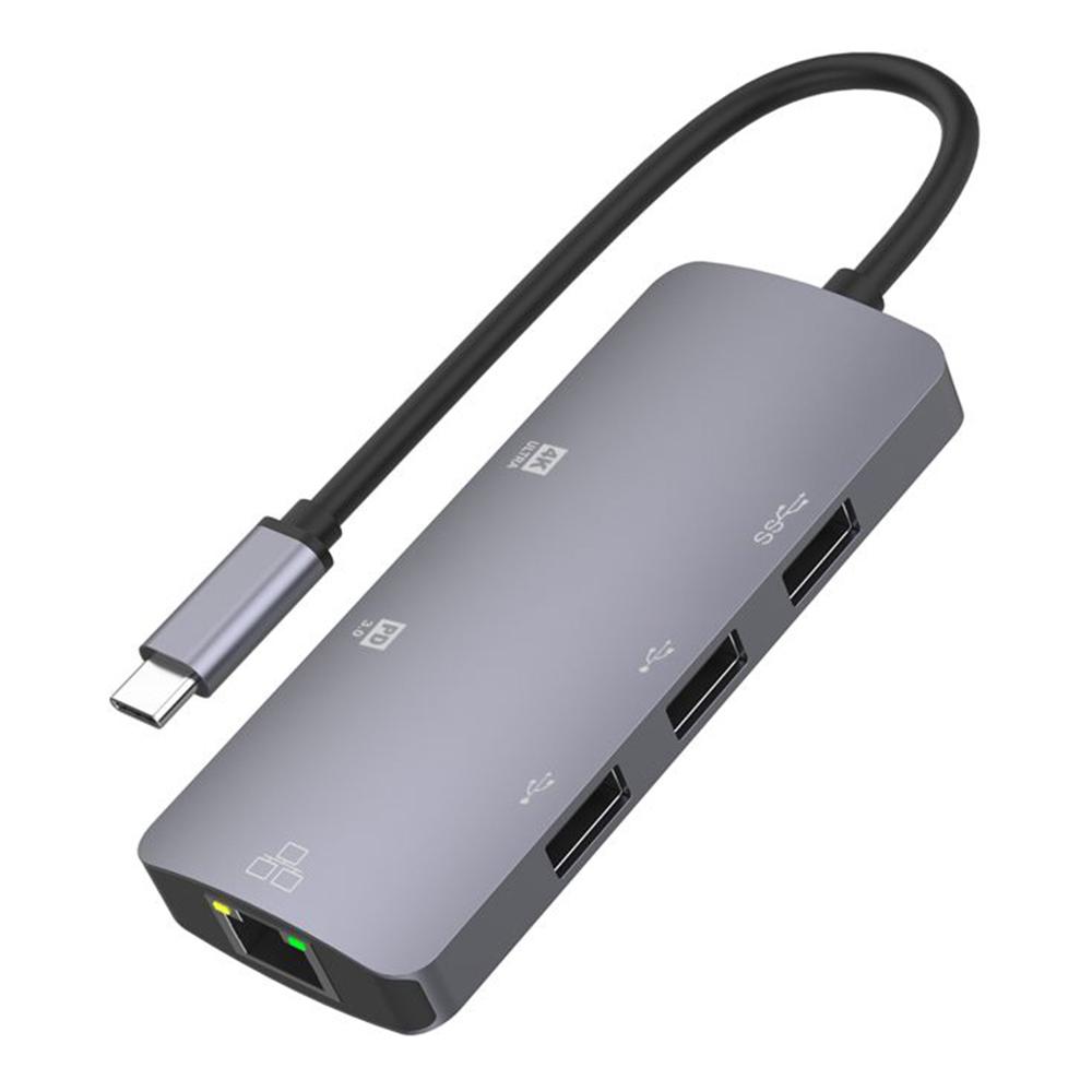 ONTEN UC910 6 In 1 4K HD Docking Station with Ethernet Port Multifunction USB C Hub for Mac Laptop