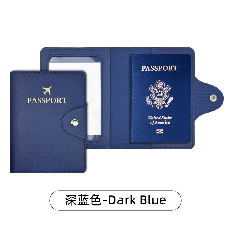 Women Men Fashion Business Passport Covers Holder Multi-Function ID Bank Card PU Leather Wallet Case Travel Accessories