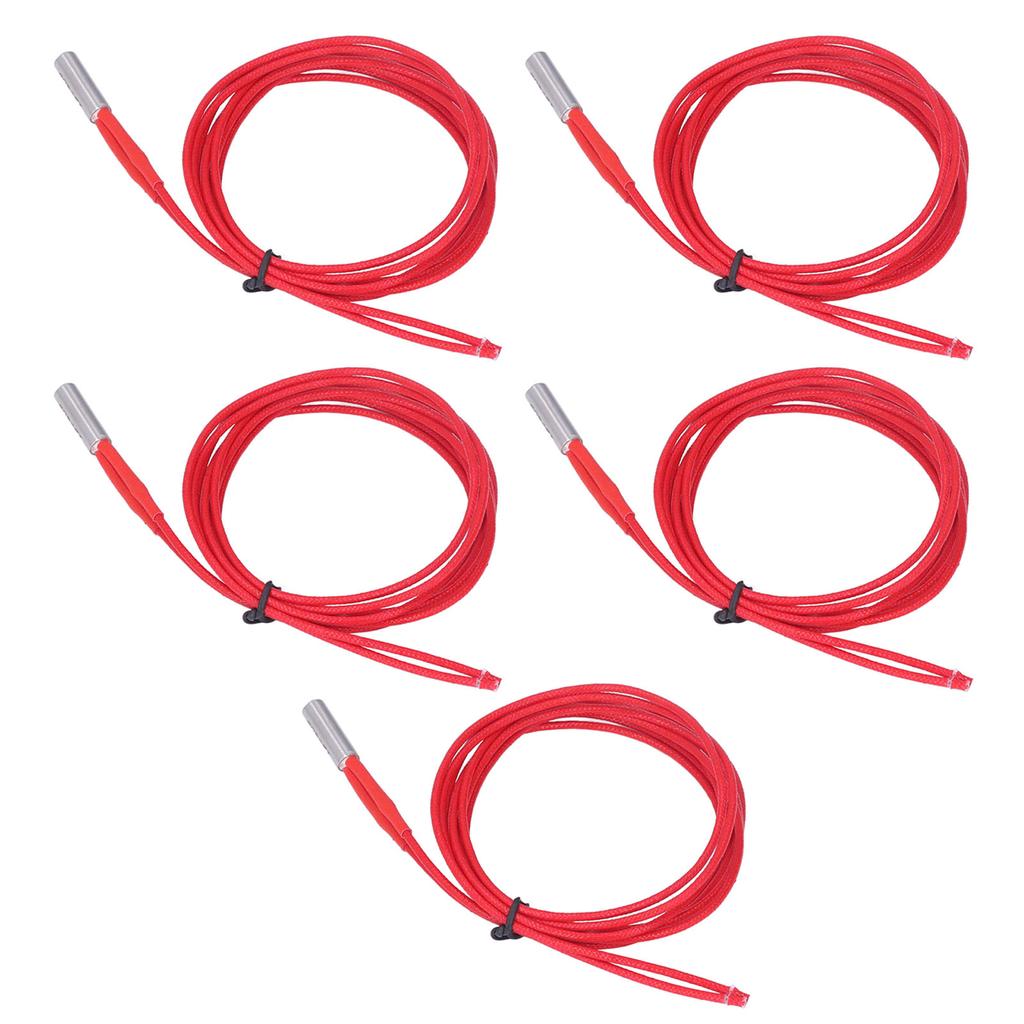 5 st 12V 40W Patronvärmare Rostfritt Stål Koppar Värmerör för 3D-skrivare 6x20mm